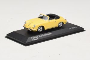 Porsche 356 B Kabriolett Kollane Minichamps 1:43 400064334 Metall - pilt 2/4