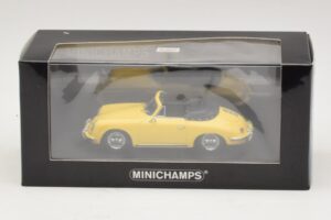Porsche 356 B Kabriolett Kollane Minichamps 1:43 400064334 Metall - pilt 4/4