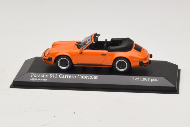 Porsche 911 930 Carrera Cabriolet Oranž Minichamps 1:43 430062038 Metall