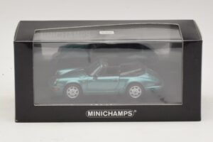 Porsche 911 964 Carrera 2 Cabriolet Türkiissinine Minichamps 1:43 430067332 Metall - pilt 4/4