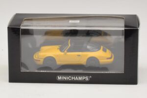 Porsche 911 964 Targa Kollane Minichamps 1:43 400061367 Metall - pilt 4/4