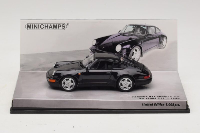 Porsche 911 964 Turbo S 3.6 30. Aastapäev Must Minichamps 1:43 Porsche 911 964 Turbo S 3.6 30. Aastapäev Must Minichamps 1:43 436069171 Metall