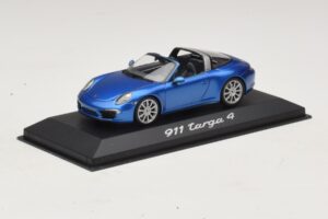 Porsche 911 991 Targa Sinine Metallik Minichamps 1:43 WAP0200350E Metall - pilt 2/4