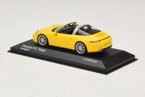 Porsche 911 991 Targa Kollane Minichamps 1:43 410062441 Metall - pilt 3/4
