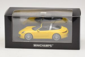 Porsche 911 991 Targa Kollane Minichamps 1:43 410062441 Metall - pilt 4/4