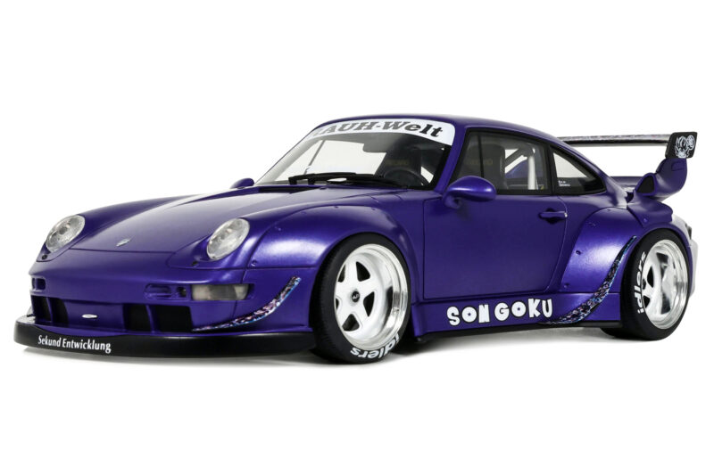 Porsche 911 993 RWB Son Goku Purple GT Spirit 1:18 Porsche 911 993 RWB Son Goku Purple GT Spirit 1:18 GT571 Vaik