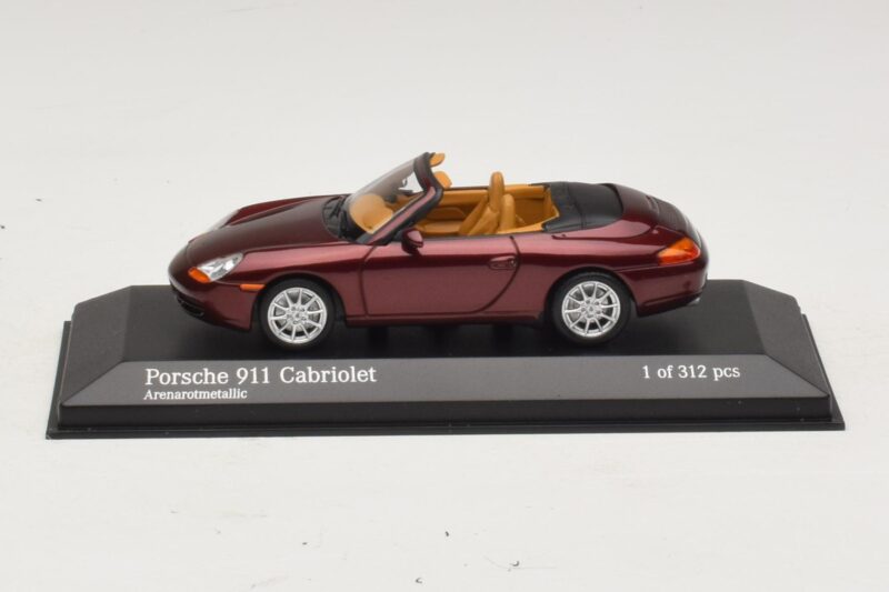 Porsche 911 996 Kabriolett Punane Metallik Minichamps 1:43 Porsche 911 996 Kabriolett Punane Metallik Minichamps 1:43 400061092 Metall