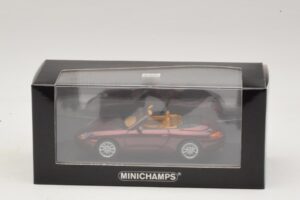 Porsche 911 996 Kabriolett Punane Metallik Minichamps 1:43 400061092 Metall - pilt 4/4