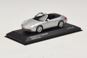 Porsche 911 996 Kabriolett Hõbe Metallik Minichamps 1:43 400061091 Metall - pilt 2/4