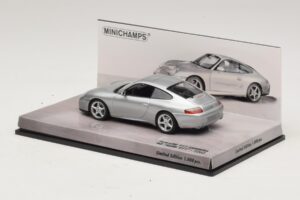 Porsche 911 996 Carrera 40. Aastapäev Hõbedane Minichamps 1:43 436061070 Metall - pilt 3/5
