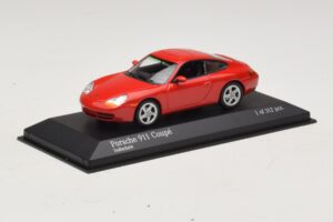 Porsche 911 996 Punane Minichamps 1:43 400061181 Metall - pilt 2/4
