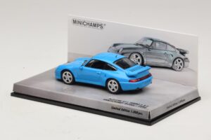 Porsche 911 996 Turbo S 3.6 Juubeliväljaanne Sinine Minichamps 1:43 436069270 Metall - pilt 3/5