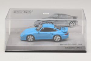 Porsche 911 996 Turbo S 3.6 Juubeliväljaanne Sinine Minichamps 1:43 436069270 Metall - pilt 4/5