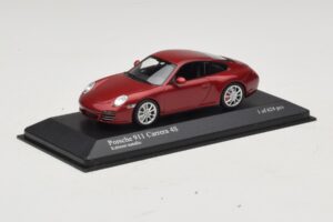 Porsche 911 997 Carrera 4S Red Metallic Minichamps 1:43 400066422 Metall - pilt 2/4