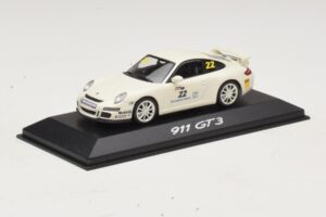 Porsche 911 997 GT3 #22 Valge Minichamps 1:43 WAP020102016 Metall - pilt 2/4