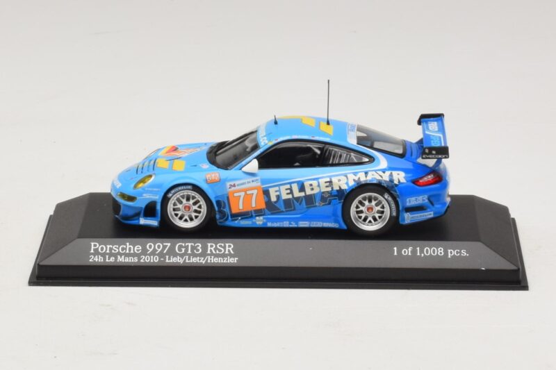 Porsche 911 997 GT3 RSR GT2 #77 M. Lieb / R. Lietz / W. Henzler 24 Hours of Le Mans 2010 Minichamps 1:43 Porsche 911 997 GT3 RSR GT2 #77 M. Lieb / R. Lietz / W. Henzler 24 Hours of Le Mans 2010 Minichamps 1:43 410106977 Metall