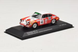 Porsche 911 S #4 G. Larrousse / J-C. Perramond 2nd Place Rally Monte Carlo 1972 Minichamps 1:43 400726804 Metall - pilt 2/4