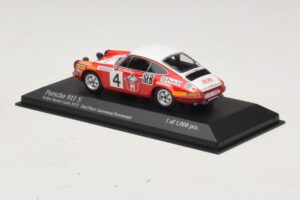 Porsche 911 S #4 G. Larrousse / J-C. Perramond 2nd Place Rally Monte Carlo 1972 Minichamps 1:43 400726804 Metall - pilt 3/4