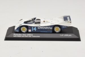 Porsche 962 IMSA #14 A. Holbert / D. Bell Mid-Ohio 500km 1986 Minichamps 1:43 400866514 Metall