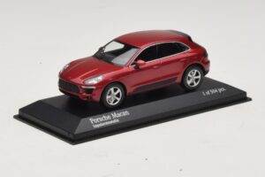 Porsche Macan 95B Punane Metallik Minichamps 1:43 410062600 Metall - pilt 2/4