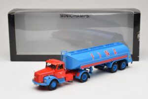 Scania L110S Tanksattelzug FINA Minichamps 1:43 499126970 Metall - pilt 6/6