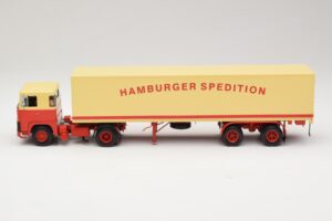 Scania LB111S Koffersattelzug Hamburger Spedition Minichamps 1:43 499123880 Metall - pilt 3/6