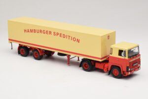 Scania LB111S Koffersattelzug Hamburger Spedition Minichamps 1:43 499123880 Metall - pilt 4/6