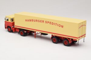 Scania LB111S Koffersattelzug Hamburger Spedition Minichamps 1:43 499123880 Metall - pilt 5/6