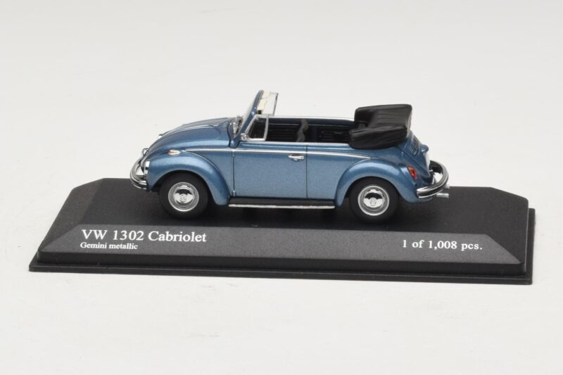 Volkswagen 1302 Kabriolett Sinine Metallik Minichamps 1:43 Volkswagen 1302 Kabriolett Sinine Metallik Minichamps 1:43 430055042 Metall
