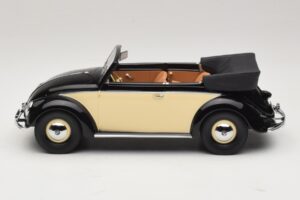 Volkswagen Beetle Kabriolett Must Kreem Minichamps 1:18 107054131 Vaik - pilt 3/6