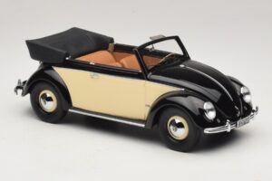 Volkswagen Beetle Kabriolett Must Kreem Minichamps 1:18 107054131 Vaik - pilt 4/6