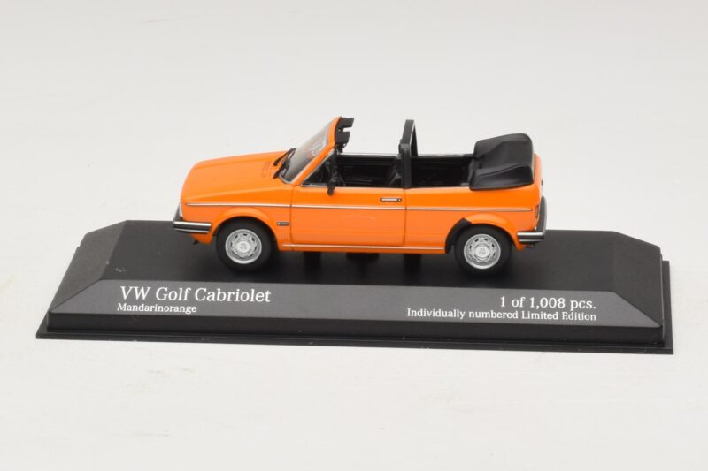 Volkswagen Golf Mk1 Kabriolett Oranž Minichamps 1:43 400055131 Metall