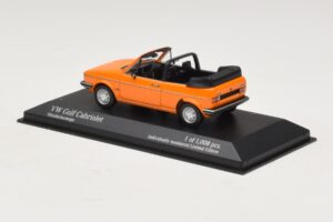 Volkswagen Golf Mk1 Kabriolett Oranž Minichamps 1:43 400055131 Metall - pilt 3/4