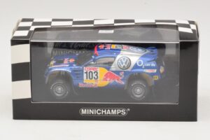 Volkswagen Race Touareg #103 B. Saby / R. Perin Winner Rally Por Las Pampas 2005 Asenduskarp Minichamps 1:43 436055303-R1 Met - pilt 4/4
