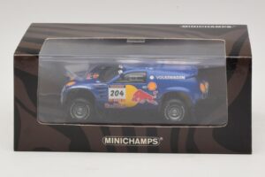 Volkswagen Race Touareg Red Bull #204 J. Kleinschmidt / F. Pons Dakar Rally 2005 Minichamps 1:43 436045304 Metall - pilt 5/5