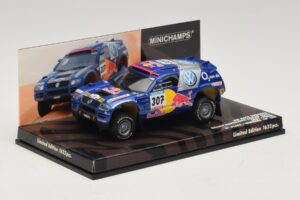 Volkswagen Race Touareg Red Bull #307 B. Saby / M. Perin Dakar Rally 2005 Minichamps 1:43 436055307 Metall - pilt 2/5