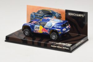Volkswagen Race Touareg Red Bull #310 J. Kleinschmidt / F. Pons Dakar Rally 2005 Minichamps 1:43 436055310 Metall - pilt 3/5