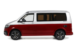Volkswagen T6.1 California Ocean Tornado Red / Reflex Silver Otto 1:18 OT1342 Vaik - pilt 3/5