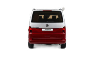 Volkswagen T6.1 California Ocean Tornado Red / Reflex Silver Otto 1:18 OT1342 Vaik - pilt 5/5