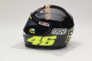 AGV Kiiver V. Rossi MotoGP Jerez Test 2007 Minichamps 1:2 327070046 Metall - pilt 2/7