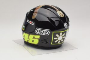AGV Kiiver V. Rossi MotoGP Jerez Test 2007 Minichamps 1:2 327070046 Metall - pilt 3/7