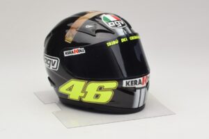 AGV Kiiver V. Rossi MotoGP Jerez Test 2007 Minichamps 1:2 327070046 Metall - pilt 5/7