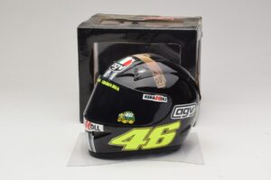 AGV Kiiver V. Rossi MotoGP Jerez Test 2007 Minichamps 1:2 327070046 Metall - pilt 6/7