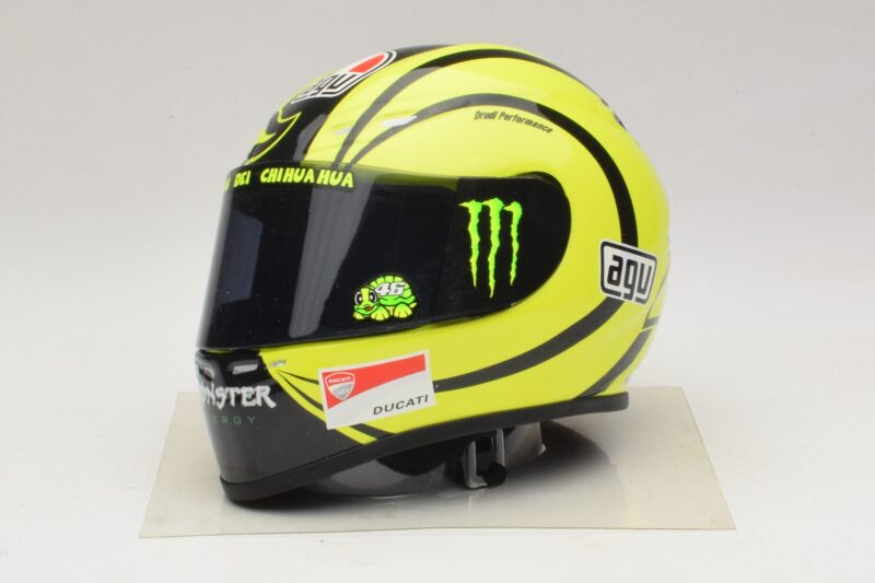 AGV Kiiver V. Rossi MotoGP Valencia Test 2009 Minichamps 1:2 327100066 Metall