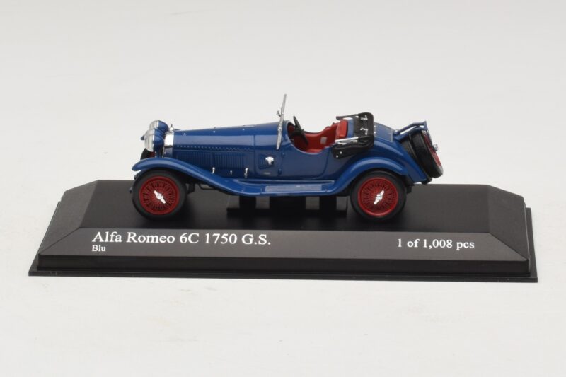 Alfa Romeo 6C 1750 G.S. Sinine Minichamps 1:43 400120431 Metall