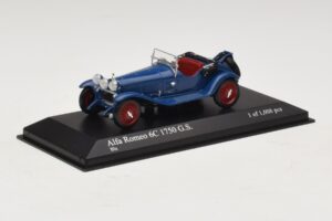 Alfa Romeo 6C 1750 G.S. Sinine Minichamps 1:43 400120431 Metall - pilt 2/5