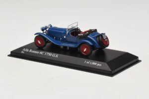 Alfa Romeo 6C 1750 G.S. Sinine Minichamps 1:43 400120431 Metall - pilt 3/5