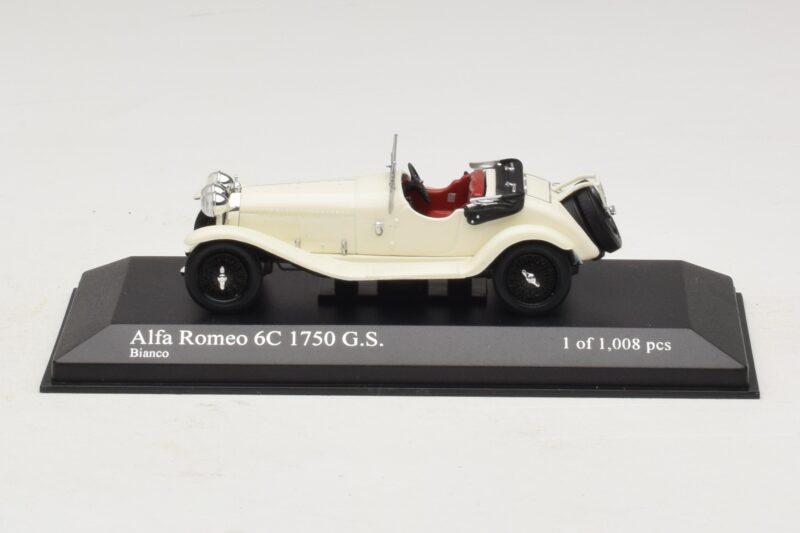 Alfa Romeo 6C 1750 G.S. Valge Minichamps 1:43 Alfa Romeo 6C 1750 G.S. Valge Minichamps 1:43 400120430 Metall