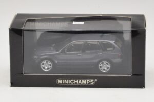 BMW X5 E53 4.4i Hall Metallik Asenduskarp Minichamps 1:43 80420393166-R1 Metall - pilt 5/5
