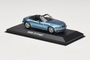 BMW Z3 Sinine Maxichamps 1:43 940024331 Metall - pilt 3/5